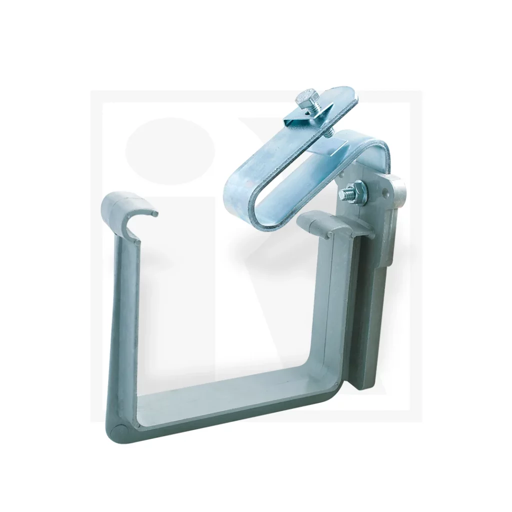 GANCHO DE PVC PARA CANALÓN DE DOBLE TABIQUE T100 (TIPO BARCIA)