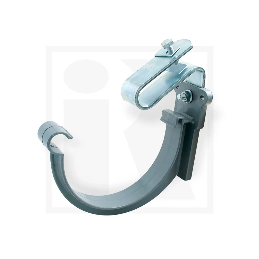 GANCHO PVC O METALICO PARA CANALON CON UN BORDE