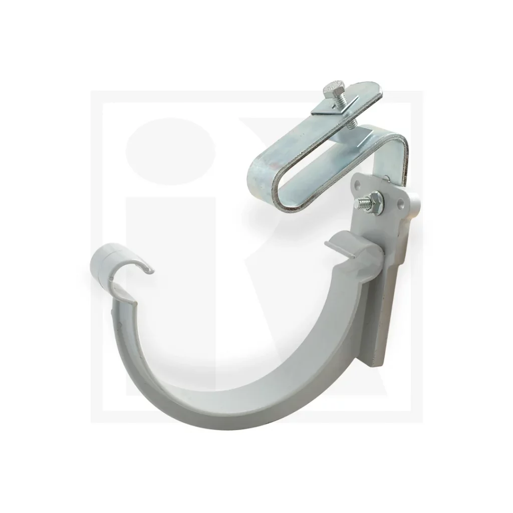 GANCHO PVC O METÁLICO PARA CANALÓN DE DOS BORDES